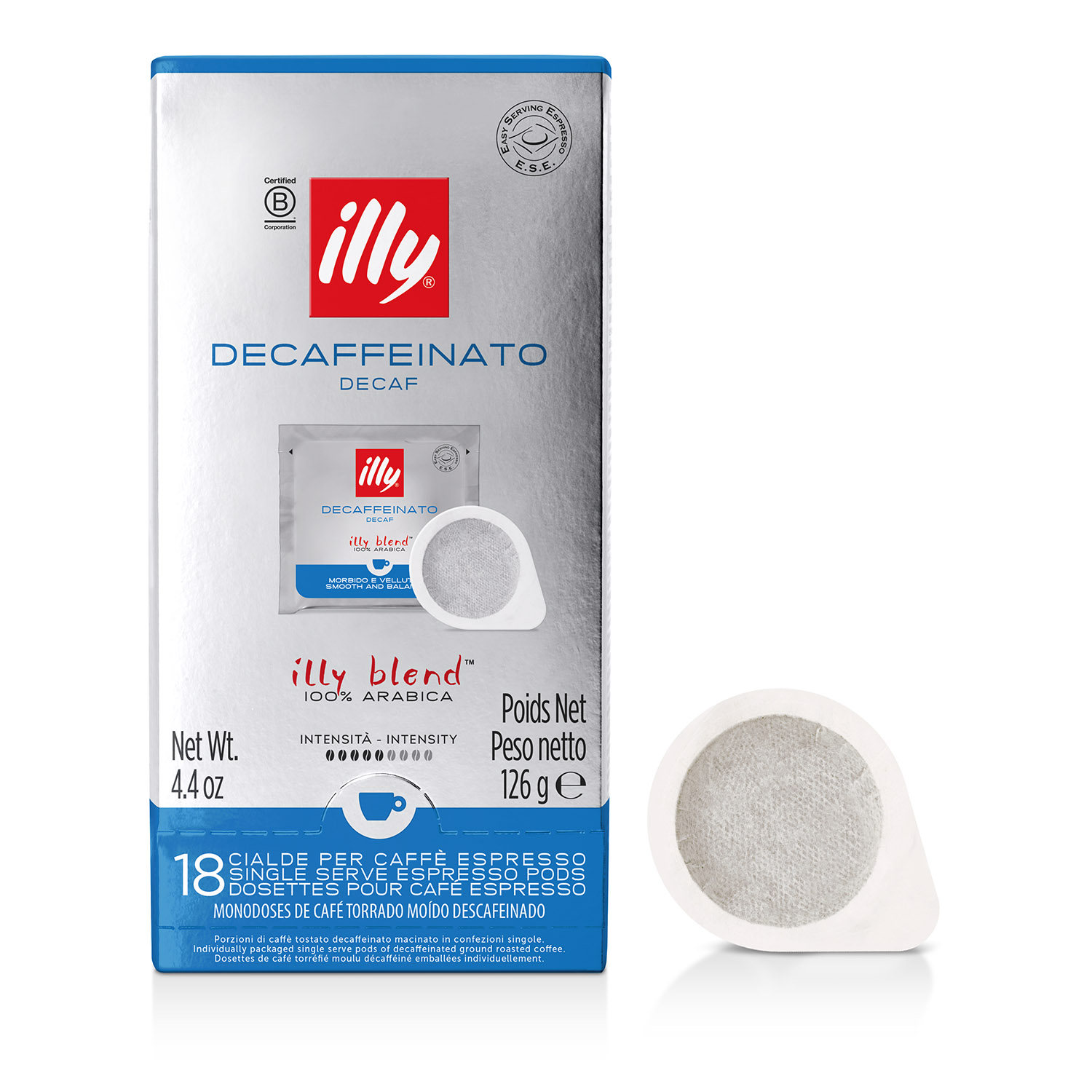 ΚΑΦΕΣ ILLY ESE S.P. DECAF 18pods -2025, Χαρμάνια, 01-04-0217