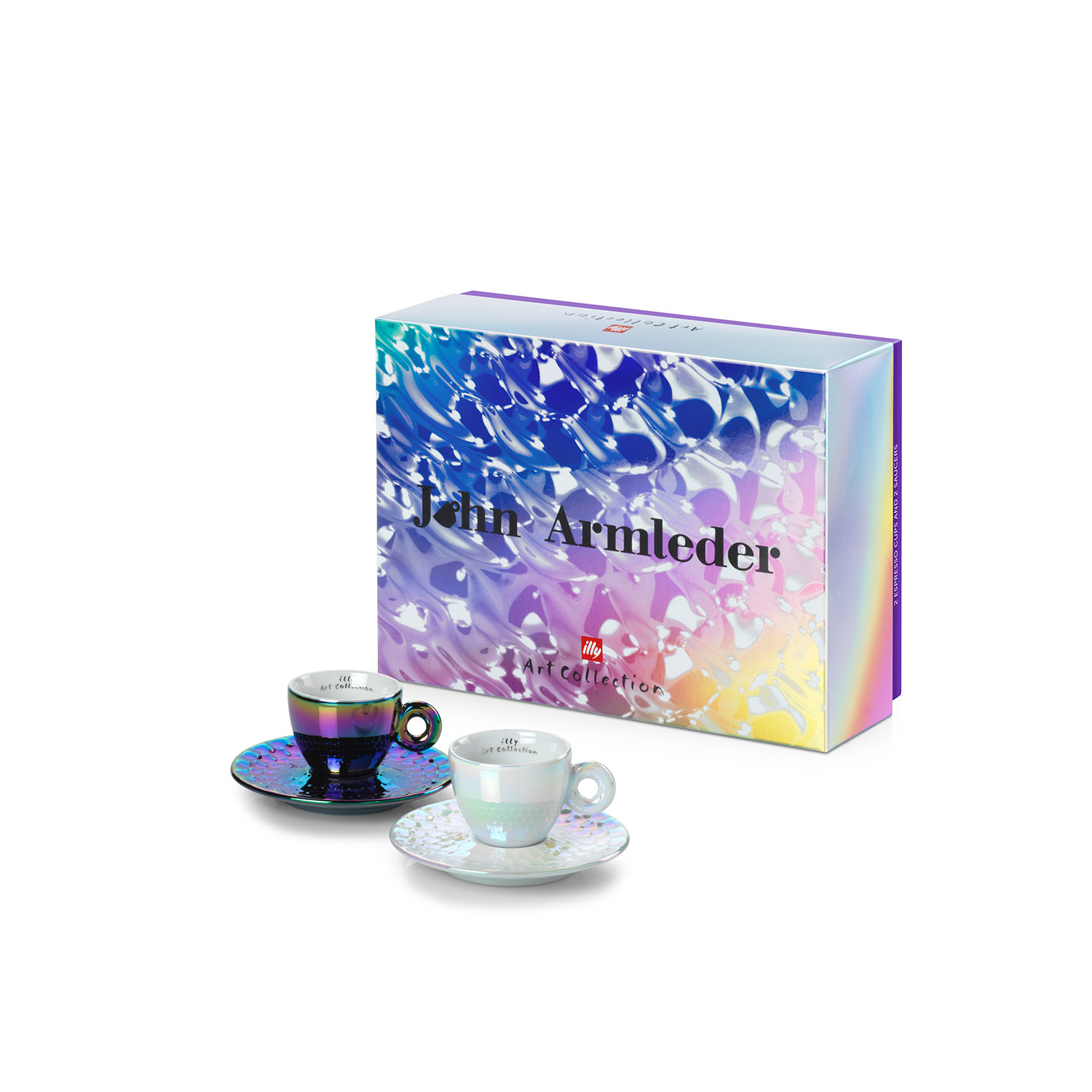 ILLY ART COLLECTION JOHN ARMLEDER Gift set 2 Espresso Cups, Cups, 02-02-6150