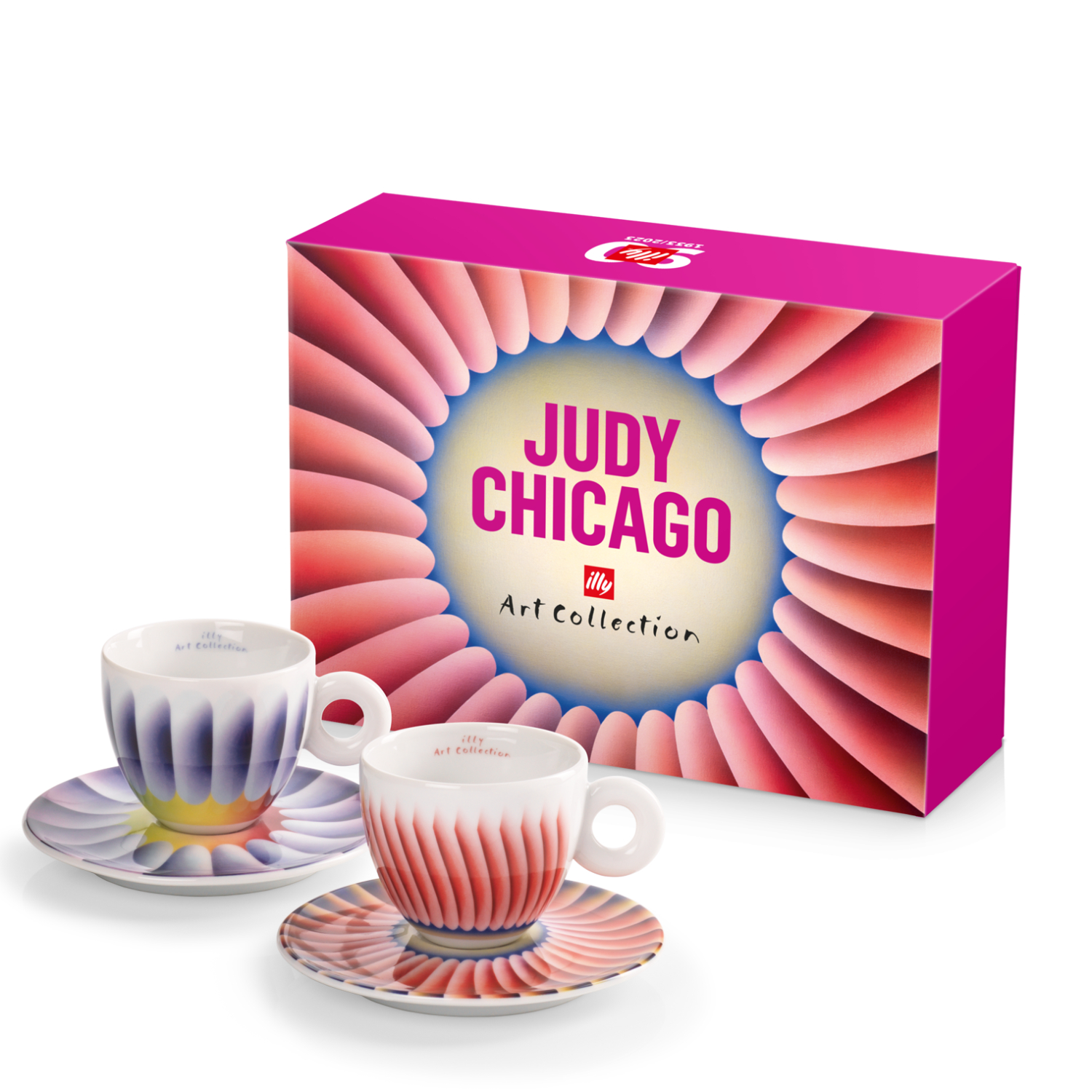 illy Art Collection JUDY CHICAGO Gift Set 2 Cappuccino Cups, Cups, 02-02-2016