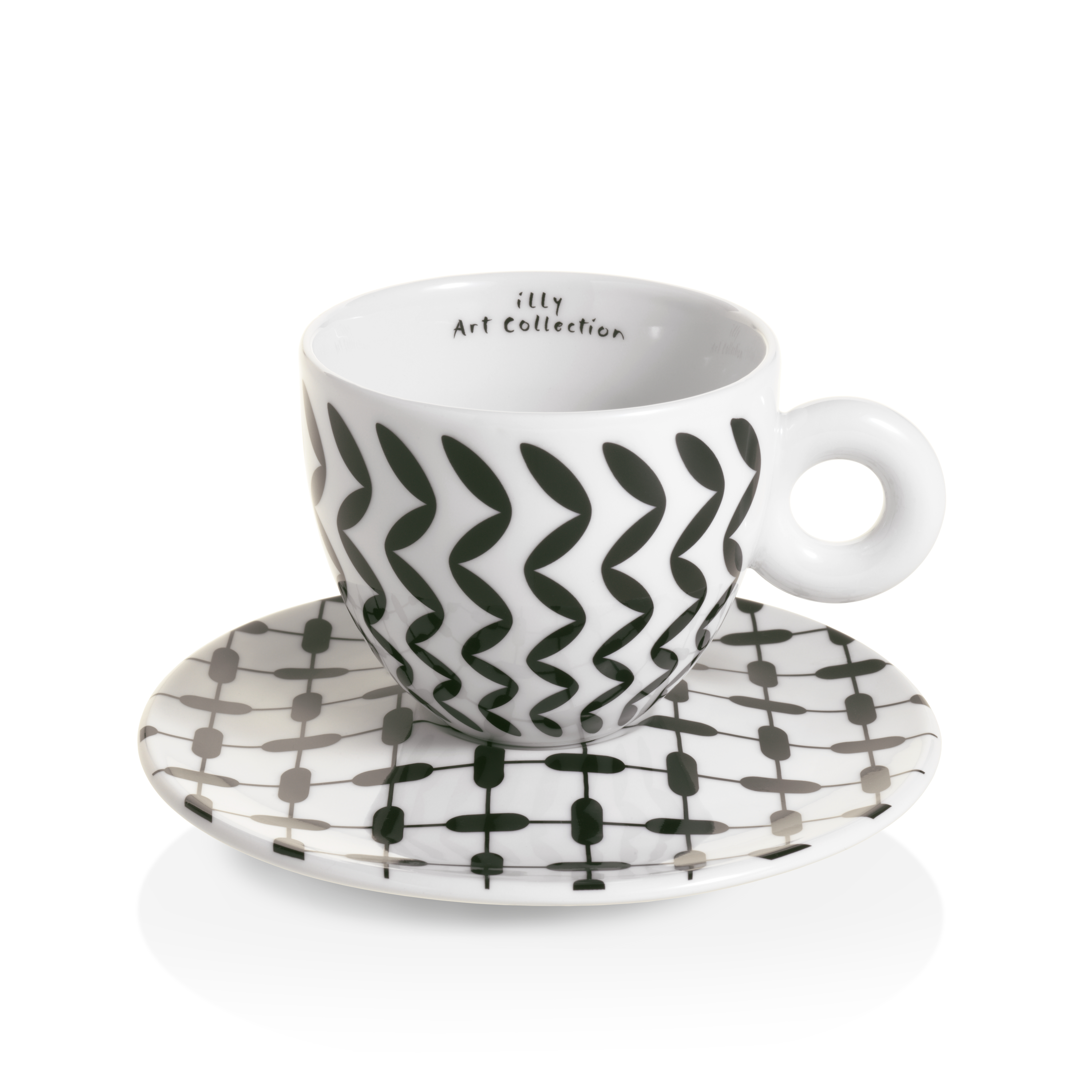 illy Art Collection MONA HATOUM Gift Set 2 Cappuccino Cups, Cups, 02-02-6076