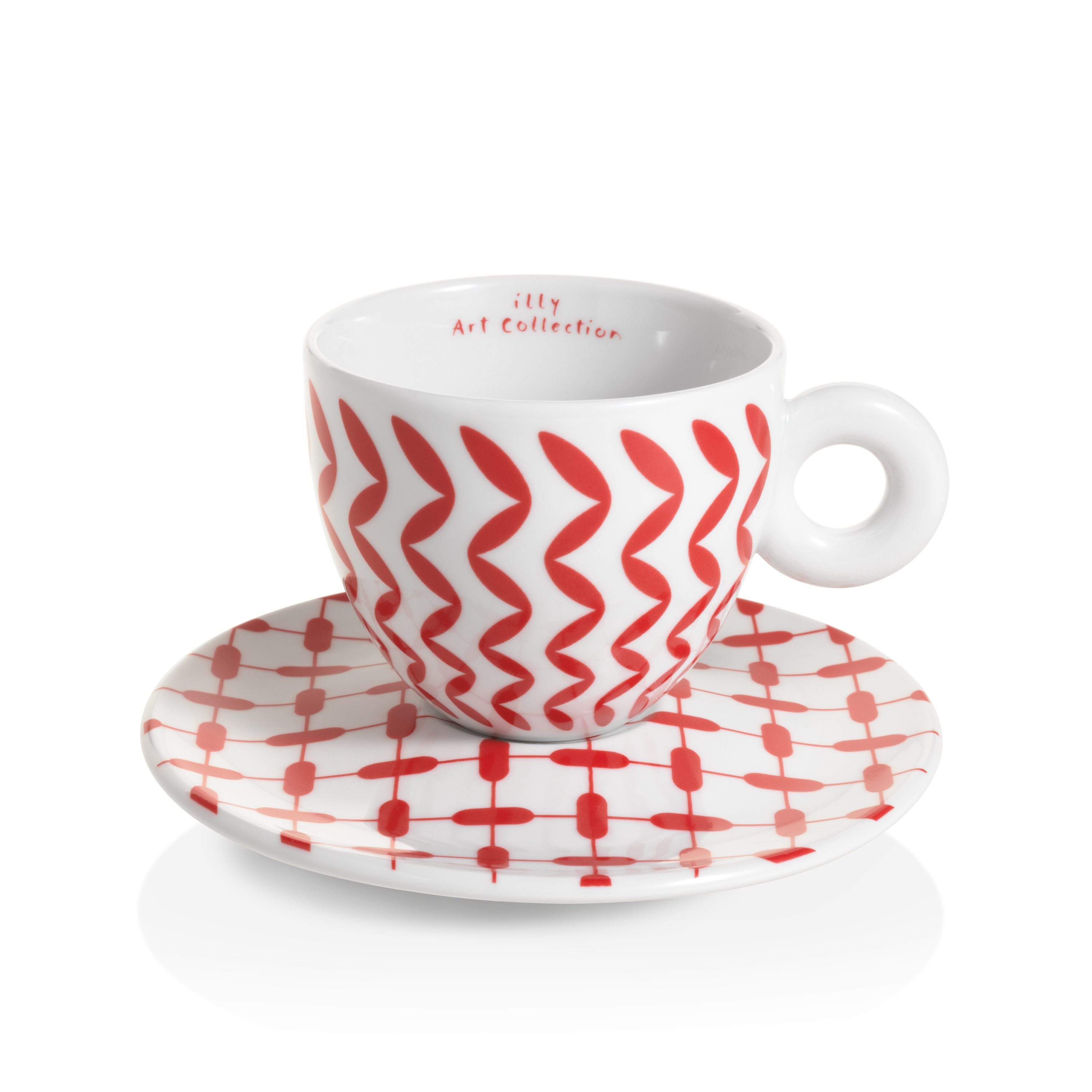 illy Art Collection MONA HATOUM Gift Set 6 Cappuccino Cups, Cups, 02-02-6078