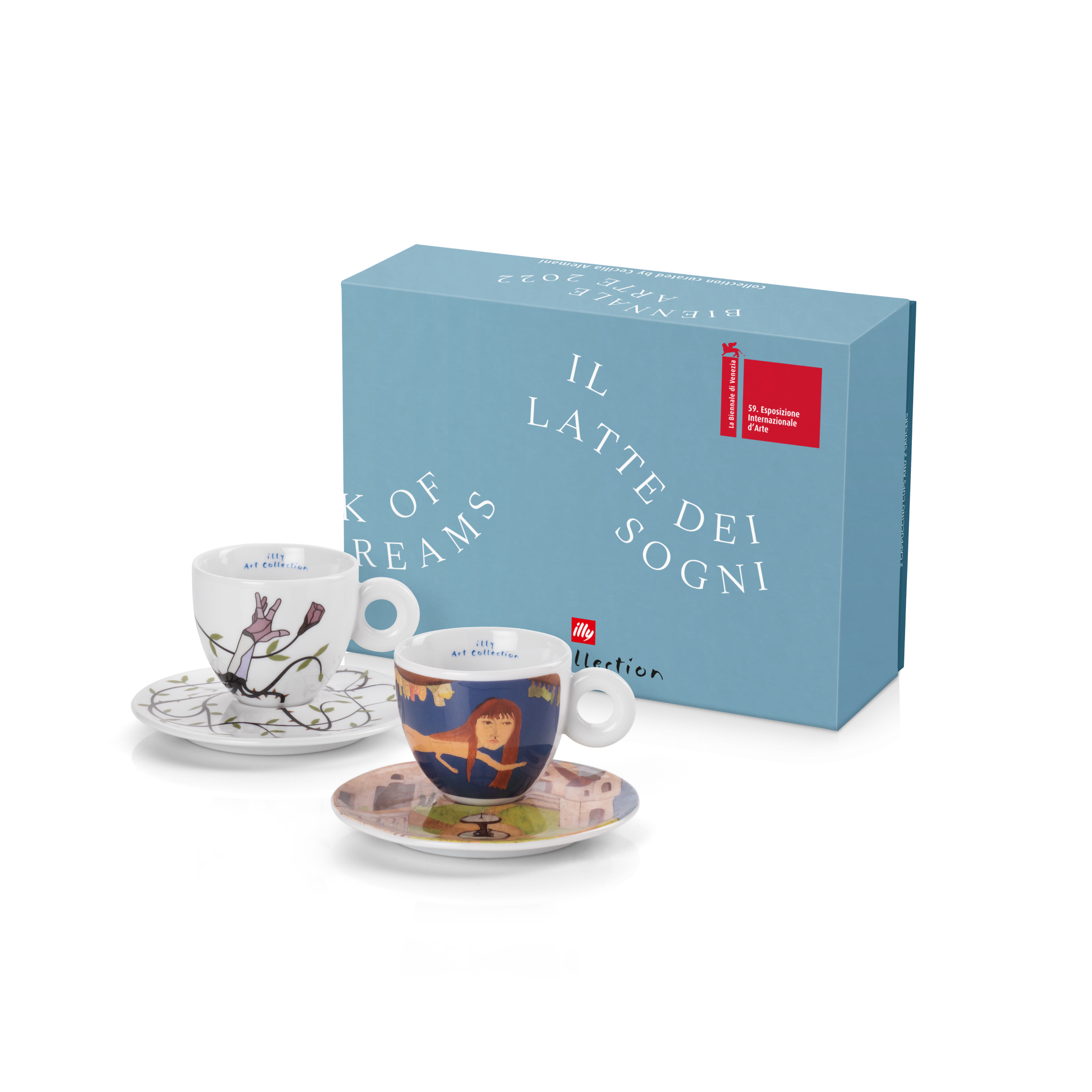 illy Art Collection ΒΙΕΝΝΑLE 2022 Gift Set 2 Cappuccino Cups | BAEZA & VICUNA, Cups, 02-02-6083