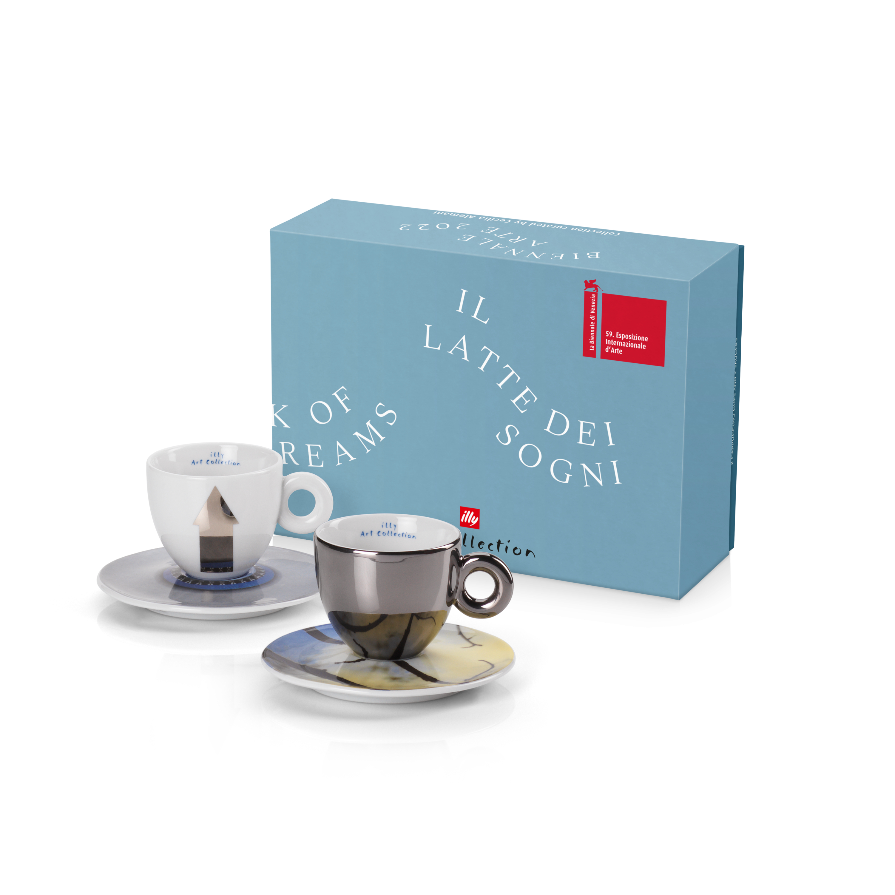illy Art Collection ΒΙΕΝΝΑLE 2022 Gift 2 Cappuccino Cups | SASAMOTO & CENCI, Cups, 02-02-6085