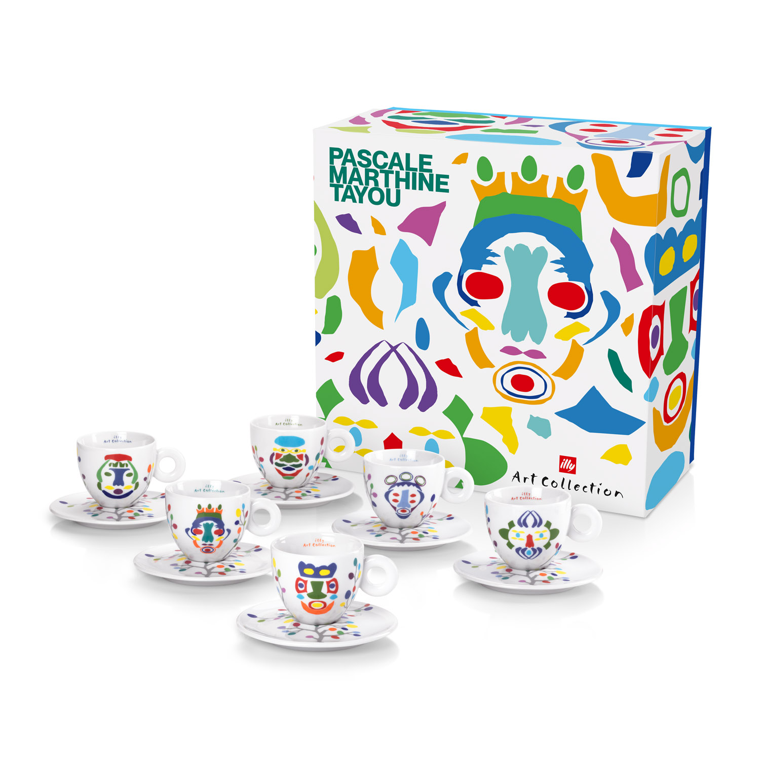 illy Art Collection PASCALE MARTHINE TAYOU Gift Set 6 Cappuccino Cups, Cups, 02-02-6091