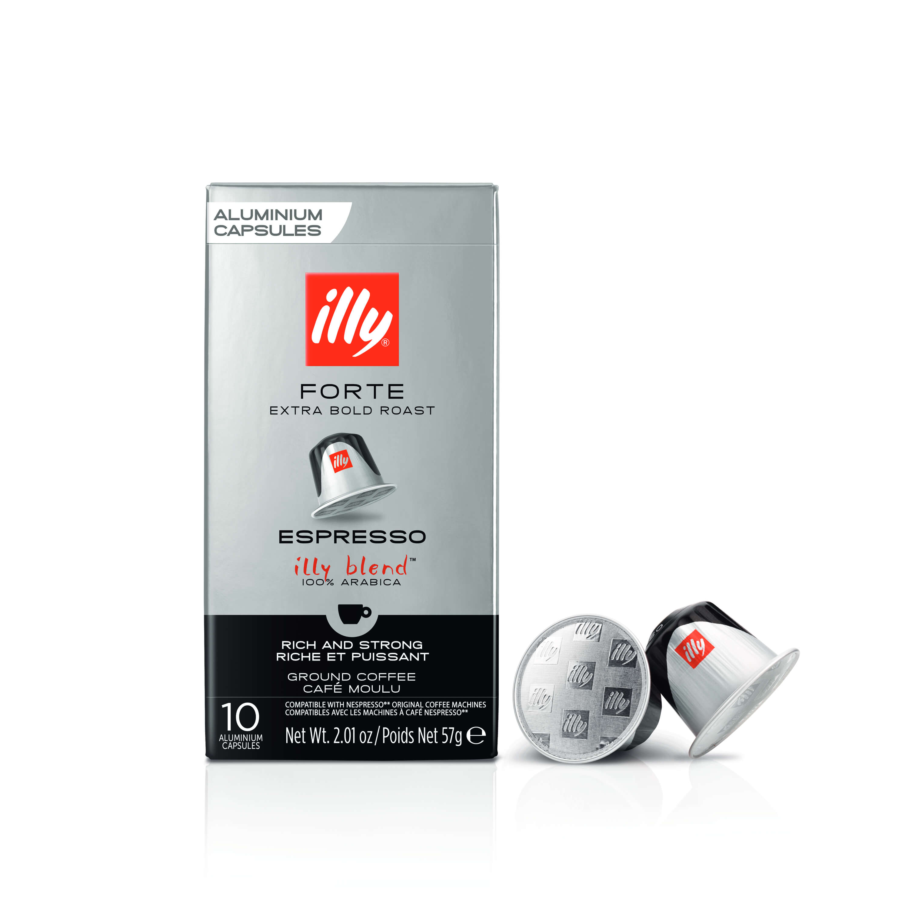 Κάψουλες illy FORTE Συμβατές με μηχανές Nespresso*, Κάψουλες Compatible, 01-05-0012