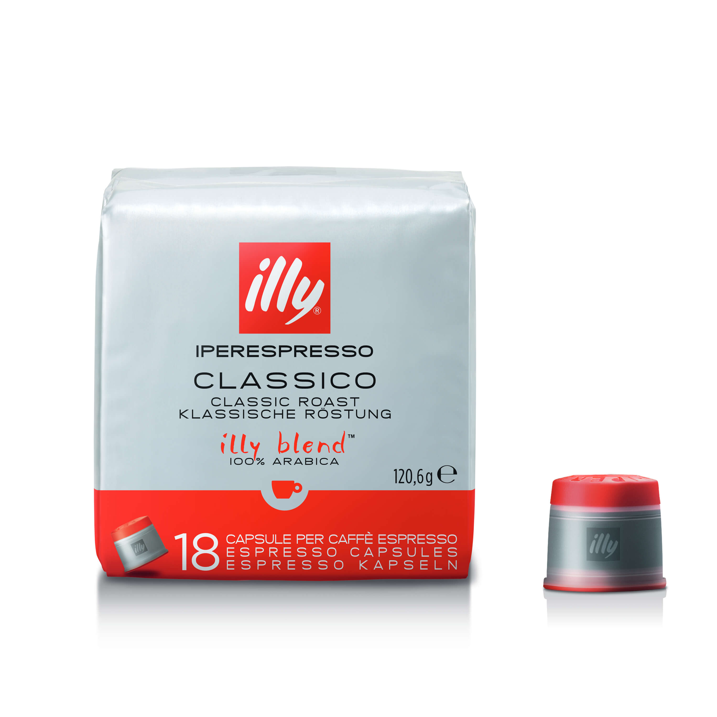 Iperespresso Capsules CLASSICO - 18 capsules (-0,70€), Blend, 01-04-2200