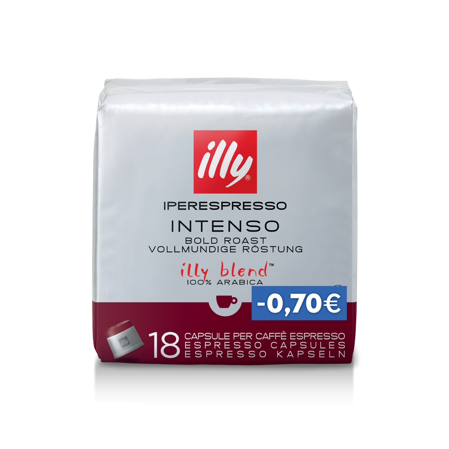 Iperespresso Capsules INTENSO - 18 capsules (-0,70€), Blend, 01-04-2201