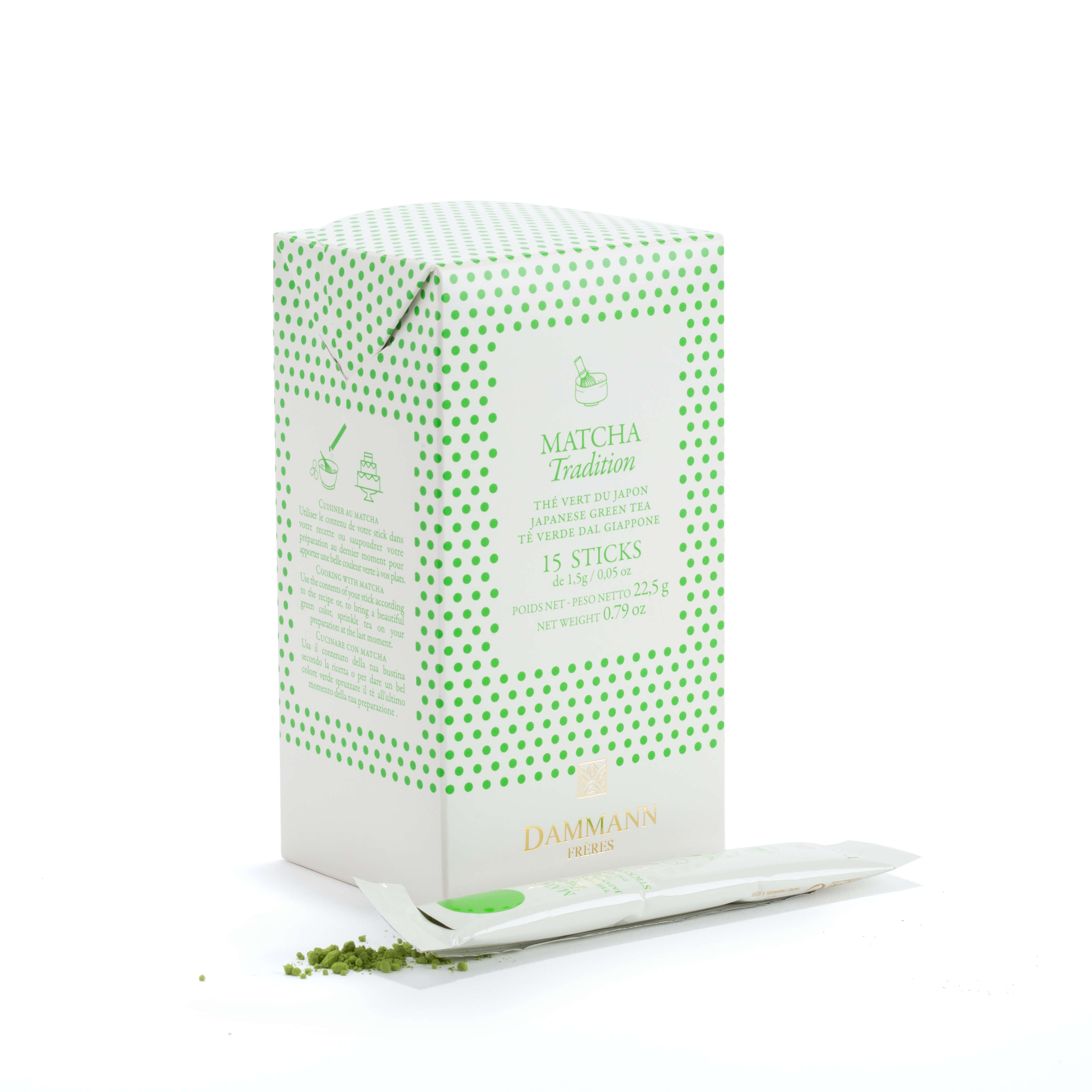Matcha Dammann Japanese Green Tea , Matcha, 18-20-7000