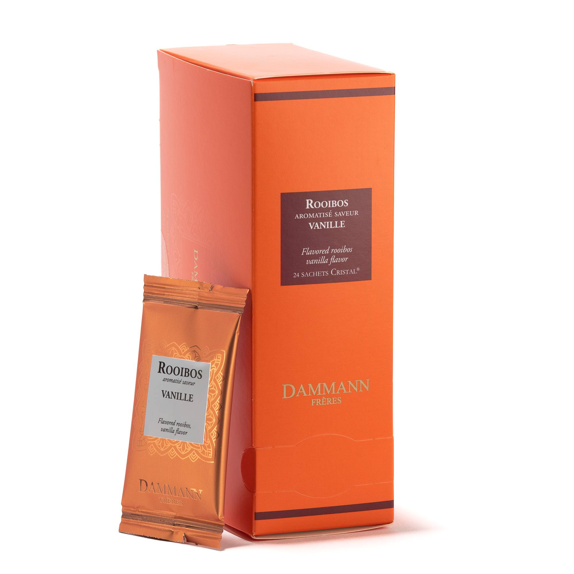 Dammann Tea Rooibos Vanilla 24 Cristal® tea bags, Rooibos Tea, 18-20-0306