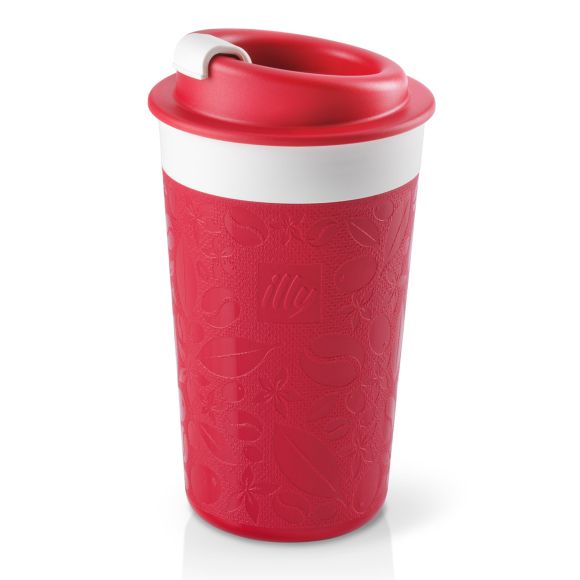Travel Mug illy Κόκκινο Zagnoli Pattern, Αξεσουάρ Καφέ, 02-06-0094