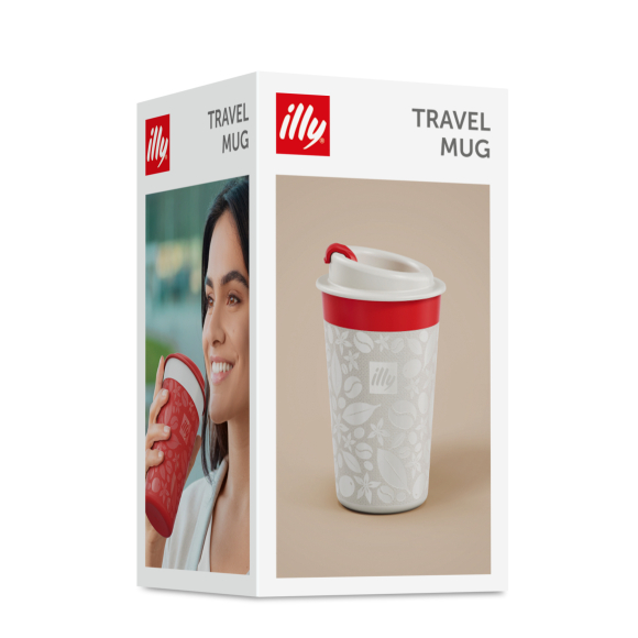 Travel Mug illy Λευκό Zagnoli Pattern, Αξεσουάρ Καφέ, 02-06-0095