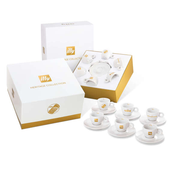 illy Art Collection HERITAGE Gift Set 6 Espresso Cups, Cups, 02-02-6030