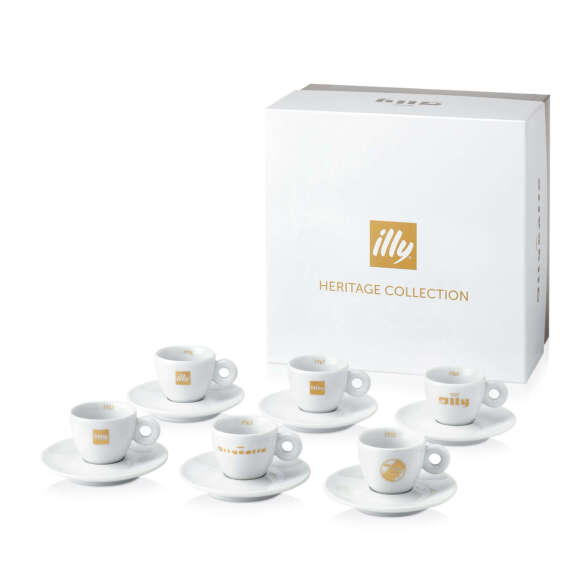 illy Art Collection HERITAGE Gift Set 6 Espresso Cups, Cups, 02-02-6030