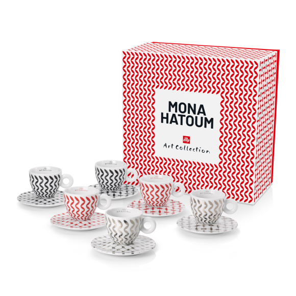illy Art Collection MONA HATOUM Gift Set 6 Cappuccino Cups, Cups, 02-02-6078