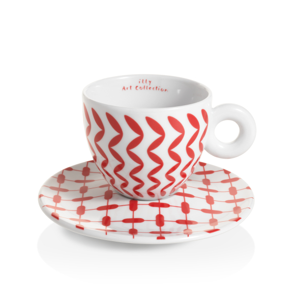 illy Art Collection MONA HATOUM Gift Set 2 Cappuccino Cups, Cups, 02-02-6076